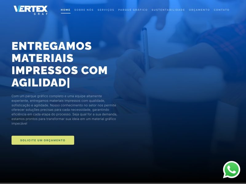 Prévia do site VertexGraf